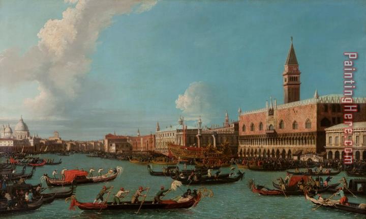 Canaletto View Of Venice With The Doge Palace And The Salute